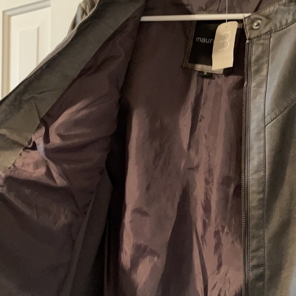 Maurices grey faux leather jacket - Picture 8 of 8
